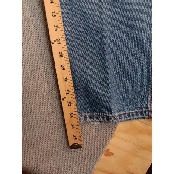 Riggs Workwear Vtg Wrangler Carpenter Jeans 36X34 Blue Fade Leather Trim Utility - Picture 12 of 13